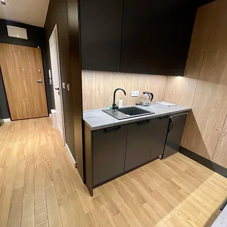 公寓 Time&house Pileckiego Przy Centrum Onkologi I Klinice Novum Na Wylacznosc Pokoj,sypialnia,lozko, Lazienka,kuchnia 华沙