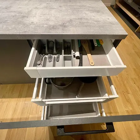 公寓 Time&house Pileckiego Przy Centrum Onkologi I Klinice Novum Na Wylacznosc Pokoj,sypialnia,lozko, Lazienka,kuchnia 华沙