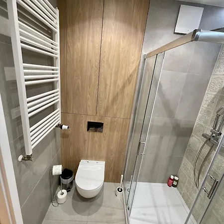 公寓 Time&house Pileckiego Przy Centrum Onkologi I Klinice Novum Na Wylacznosc Pokoj,sypialnia,lozko, Lazienka,kuchnia 华沙