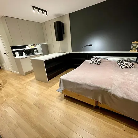 Time&house Pileckiego Przy Centrum Onkologi I Klinice Novum Apartament Na Wylacznosc Pokoj,sypialnia,lozko, Lazienka,kuchnia